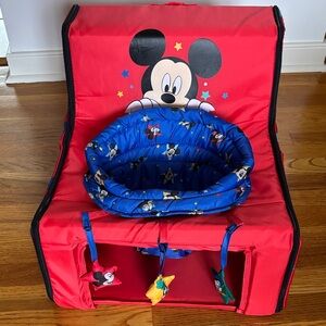 Red and Blue Mickey Mouse Baby Seat